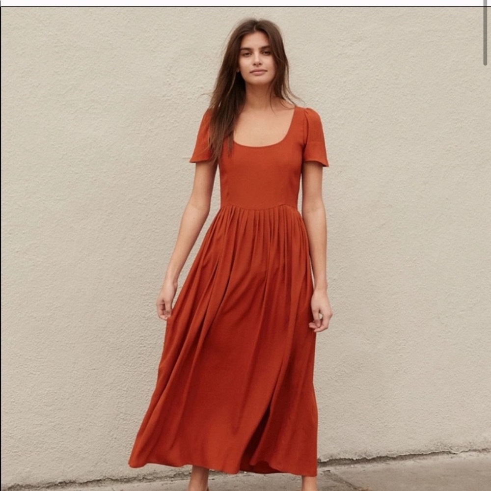 Christy Dawn Scarlet Dress in Brick